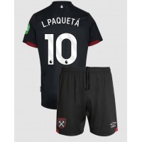 West Ham United Lucas Paqueta #10 Udebane Trøje Børn 2024-25 Kortærmet (+ Korte bukser)